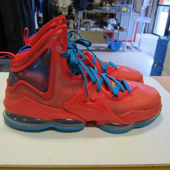 Nike Lebron 19 King Crown Mens 13.5 Siren Red/Laser Blue/Psych Purple CZ0203-600